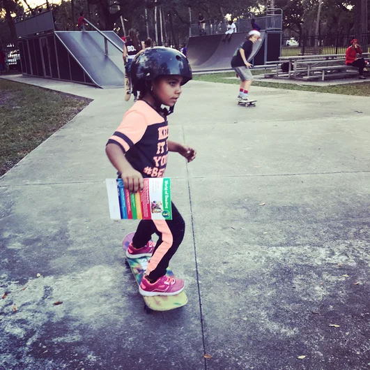 <!--b4bdesoto-->
Bess the Book Bus and Giving Tree music are two more non-profit groups that are always helping us out at these events. The kids that were waiting to get skateboards also got to go pick out a free book and sit in on a drum circle while they were here. 