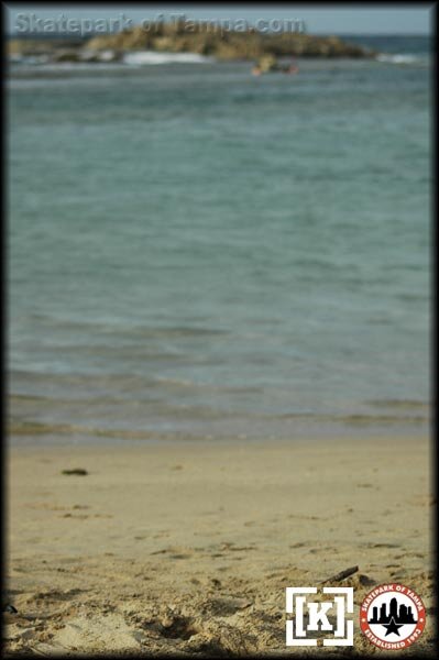 Sand and rocks on the beach