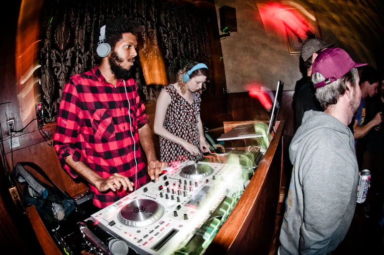 <!-- damnamfamiliapartyphotos -->

Dj's at the after party kept it real.