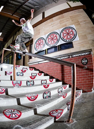 <!--dala19practice-->

Kotone Nishimura works her way up and finds herself FS Boardsliding the 10 stair rail in no time!
