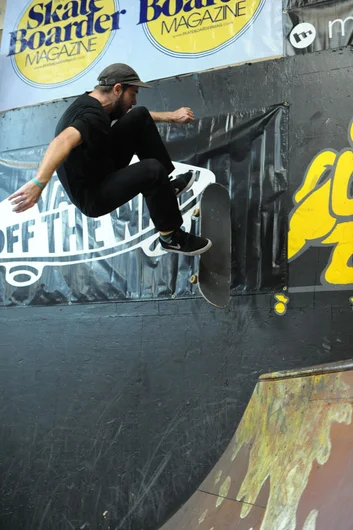 The best trick all day was Bert's kickflip wallride to fakie.<!-- Clash of the Crews 2013 Presented by Vans -->