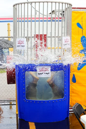 <!--b4bbuildday17-->
We had to refill the tank after he got dunked.