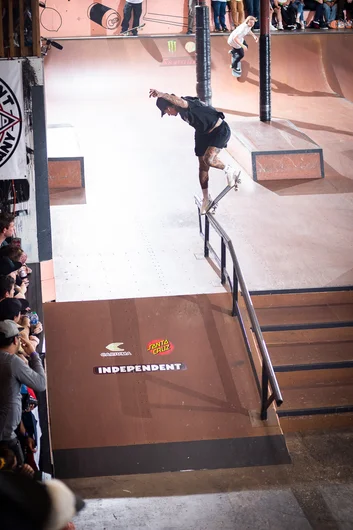 It’s just a Nyjah Back Noseblunt, but beautifully executed, nonetheless.

<!--tampapro23day3-->