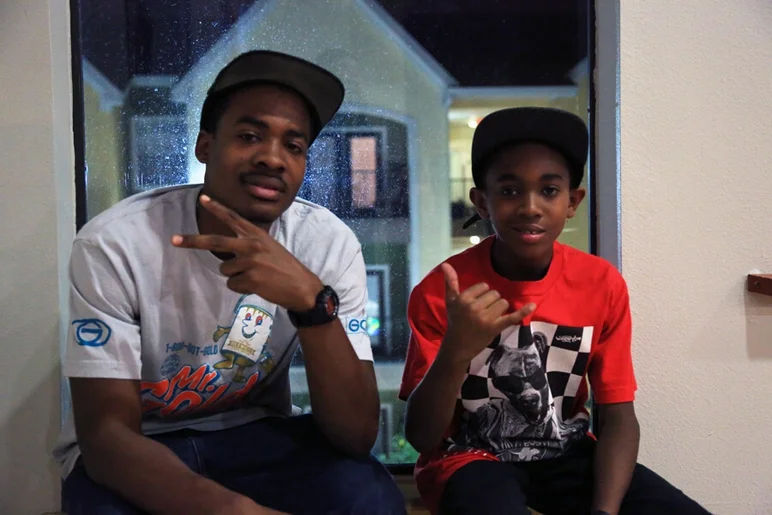 <!-- shaqueefapremiere13 -->

Will Lewis and his little brother Keenan came out to support the video.