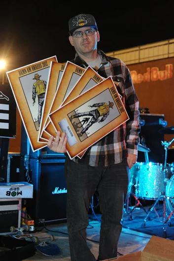 Head Judge Jason Rothmeyer with the Damn Am Awards.<!-- Tampa Am 2012 Photos -->