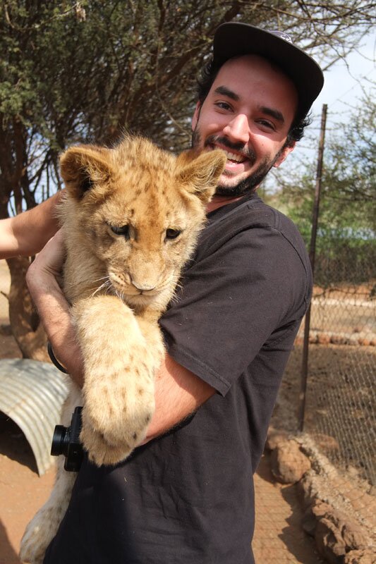 Kimberley, South Africa: Holding Baby Lions