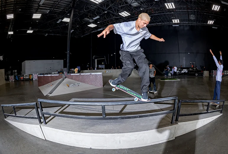 <!--dala18quals-->

Like an Irish car bomb, Marcos Montoya takes a Front Crook and drops into a glass of F/S Feeble...just for the fun of it.
