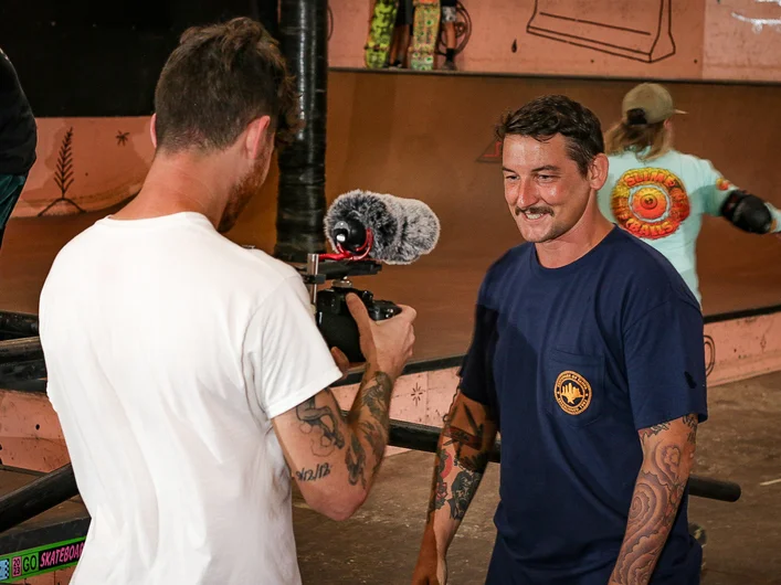 SPoT Media Filmer Jason Malley gets to work on the Go Skate Day edit with Alex Vestal (peep it above) 

<!--goskateboardingday2023-->