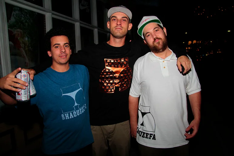 <!--toaweekend-->

The real Shaqueefa OGs: Stephen Buggica, Tommy Presley and Scotty Conley. These dudes are a complete DIY company but continue to kill it with their clothing and Mix Tapes. Check out some of their stuff in our shops.