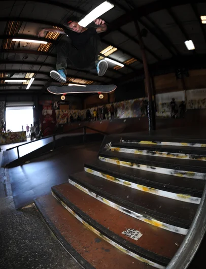 <!--bts14-->

The sponsored division at SPoT all ages contests is like a mini Tampa Am. Carl Feliciano made this buttery switch frontside flip in his jam, but didn't quite make the 5-man finals jam.








