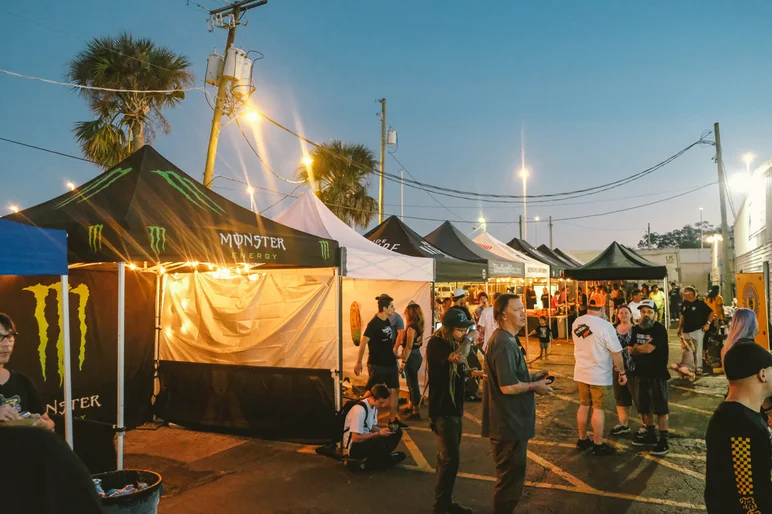 <!--pro19satnight-->

As the sun sets here in Florida, we're gearing up for our 25th Annual Tampa Pro party. Thanks to all the vendors for helping to make this year a success.