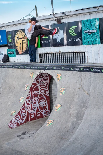 Roman takes it over the door 

<!--tampapro24concretejam-->