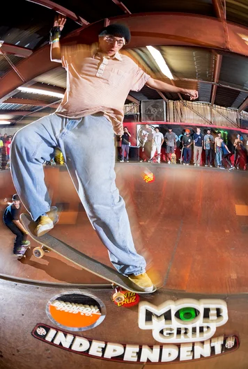 <!--am19practice-->
<!--am19bowljam-->


Jimmy Bueno's 180 Fakie 5-Oh into the hip was straight Fuegz.
