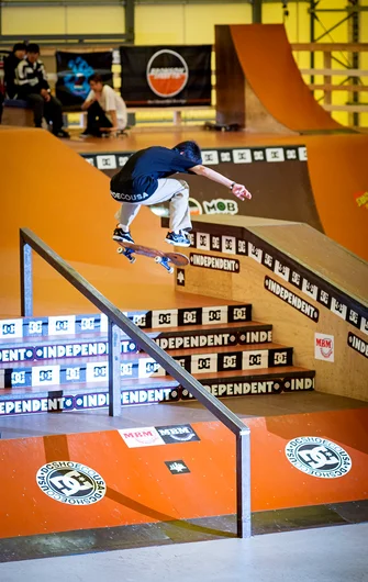 <!--ja19finalsphotos-->

Another Heelflip enthusiast Kairi Netsuke takes one to Back Lip.
