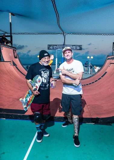 Time to get back over to the ramp. Ran into the one and only, Steve Caballero!

<!--floggingmollycruise23-->