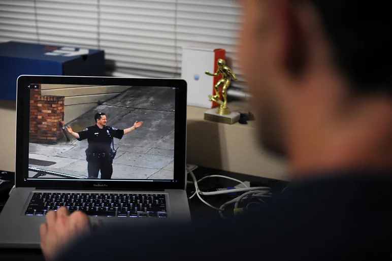 <!--aycz14-->

While the guys set up the course, I wandered back into the office to find Frank Branca about to watch the newest GX1000 edit on Thrasher. This episode is a good one.  I highly recommend checking it out.
