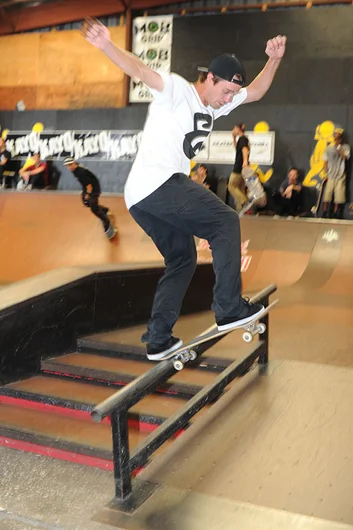 Matt Miller - nollie frontside bluntslide.<!-- Go Skateboarding Day 2013 With Kayo -->