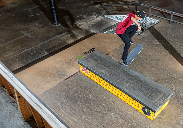 <!--am17friday-->

Ivan Monteiro gets in a little practice with not his first Tre Nose Nollie Heel, and def most likely not his last.