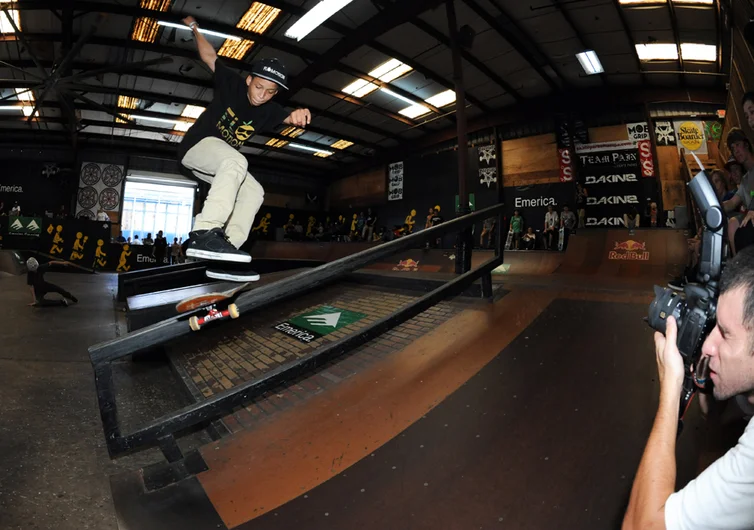 <!-- backtoschoolbash2013 -->

Here is Marino Nicastro capturing Matt Lindo doing a kickflip frontboard on the rail. Make sure to check out Marino's angles angles and coverage of the Back to School Bash presented by Emerica at http://marinonicastropictures.tumblr.com