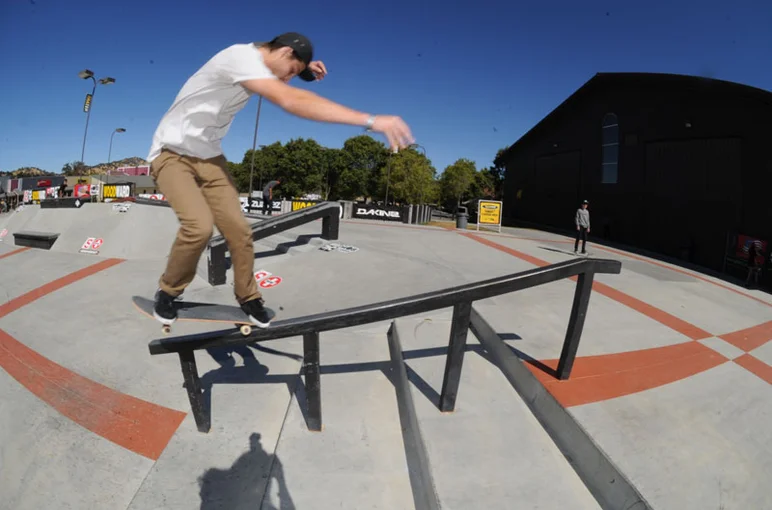 Ryan has the backside 180 nosegrind every time.<!-- Damn Am Woodward 2012 -->