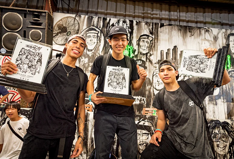 <!--am18finals-->
The Top 3: Angelo Caro 3rd, Lucas Alves 2nd, Daisuke Ikeda 1st!
