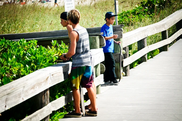 <!-- ffn_PB_nov13 -->
Chris started throwing down for this gap to ledge, while his boys peeped the waves.