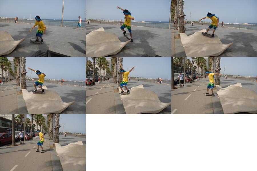 Barcelona Beach Benches