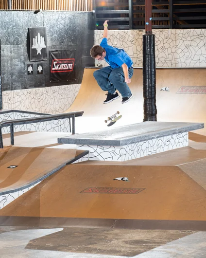 Another ambassador from Jacksonville. Aidan with a double flip to flat

<!--backtoschoolbash2022-->