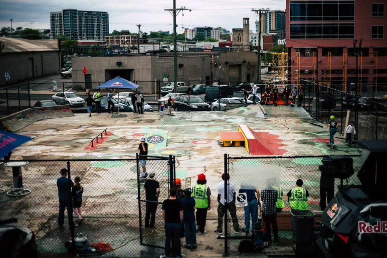 <!--redbullb4b-->

With the puddles (mostly) gone and lots of Red Bull handed out, everyone was hyped to try out the new spot.