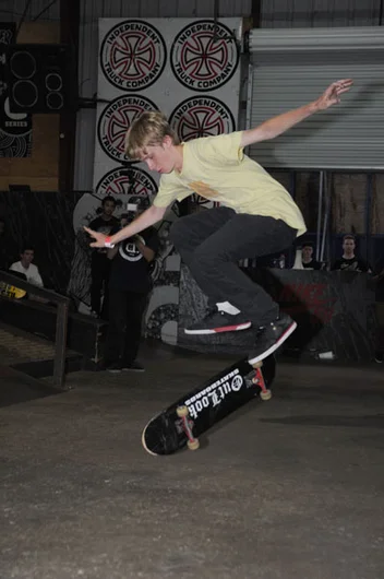 Jeff Wonsong held on to the end to take it.<!-- Game of SKATE 2012 at SPoT -->