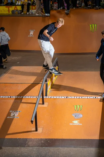 Liam is so relaxed on this rail he could file his taxes.

<!--TampaAm21IndyBestTrick-->