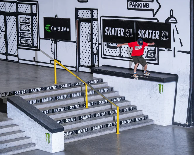 Yuki Sawashima hits the rarely touched out ledge on the 10 stair with a classy noseslide

<!--damnamla2023-->