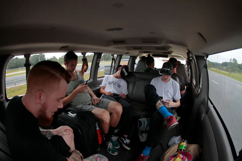 <!--lukeswedding-->

A good look of the squad inside the van. The least packed its been for a trip in a while. Trust me.