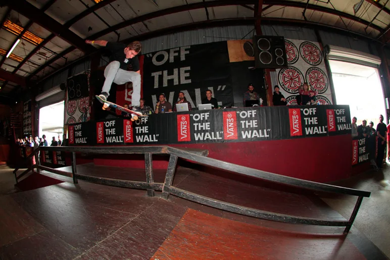 <!--cotc15-->

Kaanan Dern gapped the big pyramid to Lipslide! Graffiti Skate Zone won the last two years and were looking for a threepeat.