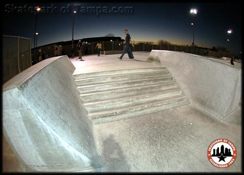 Tempe, Arizona Public Skatepark - Stairs/Wallride
