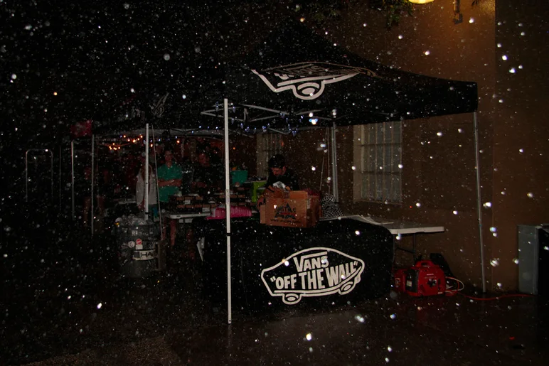 <!--bricks5year-->
Everything was going fine and then………BOOM! It pours down raining and completely shuts down the outside activities.