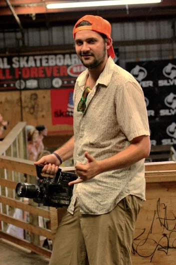 <!--skim2014-->

The man behind the lens, Anthony Liuzzi getting the angles for a documentary he has been working on since last year. He's been to all stops on the tour and has the gnarly crossover footage to prove it. Be on the lookout for its debut sometime in 2015.