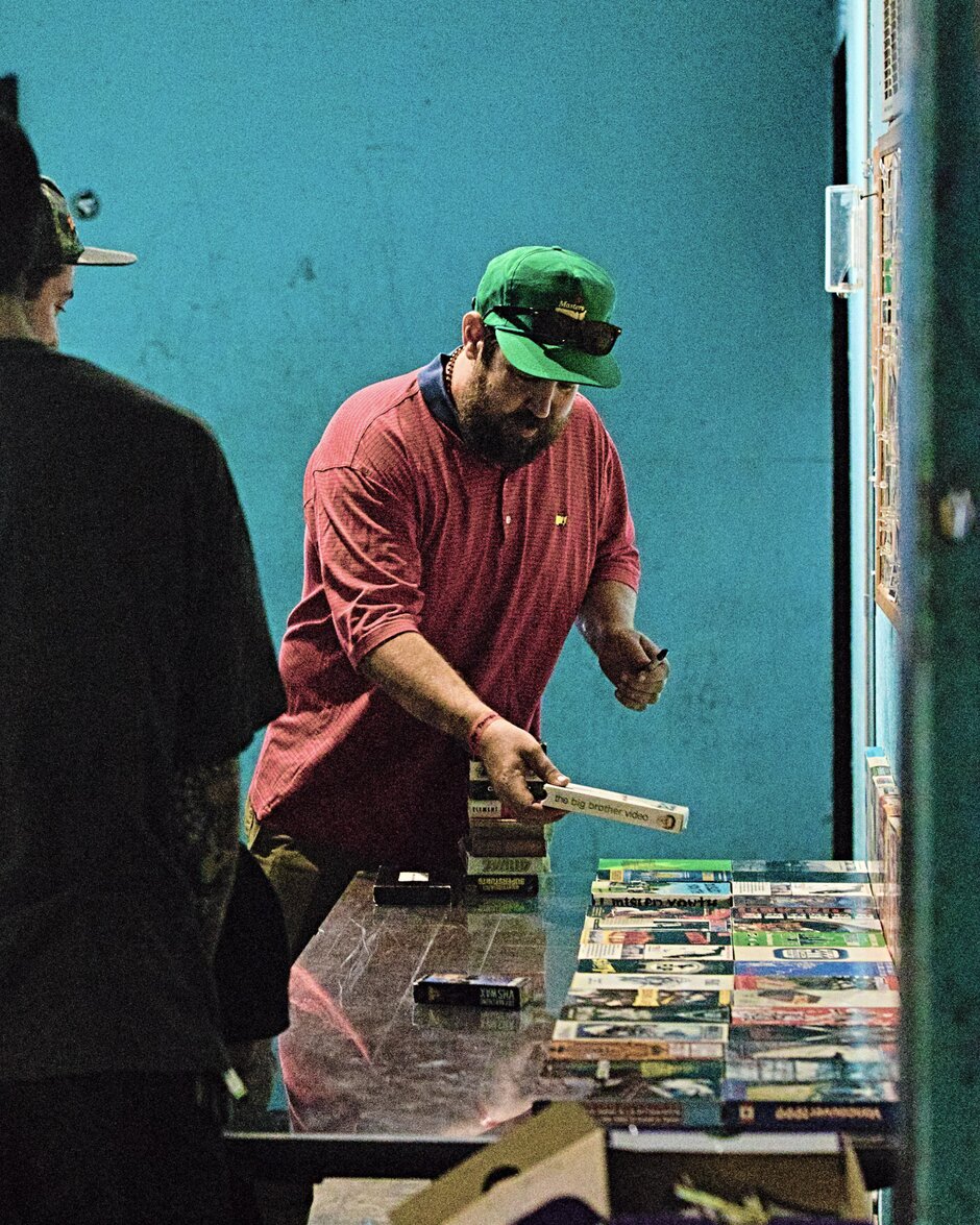 Scotty checking out some Classic VHS