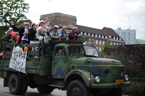 Their graduation ritual in Copenhagen