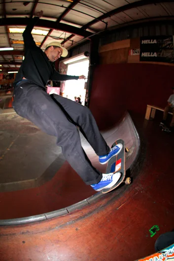 <!--cotc15-->

Treshan Oshaughnessy from Schoolyard Skatepark. 50-50 bash 5-0.