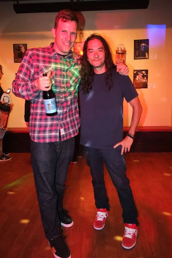 I have to pause for a fan out photo with Ed Selego.<!-- Chill Cam Dump: Waka, Grind for Life, Pretty Sweet, and Moat Water -->