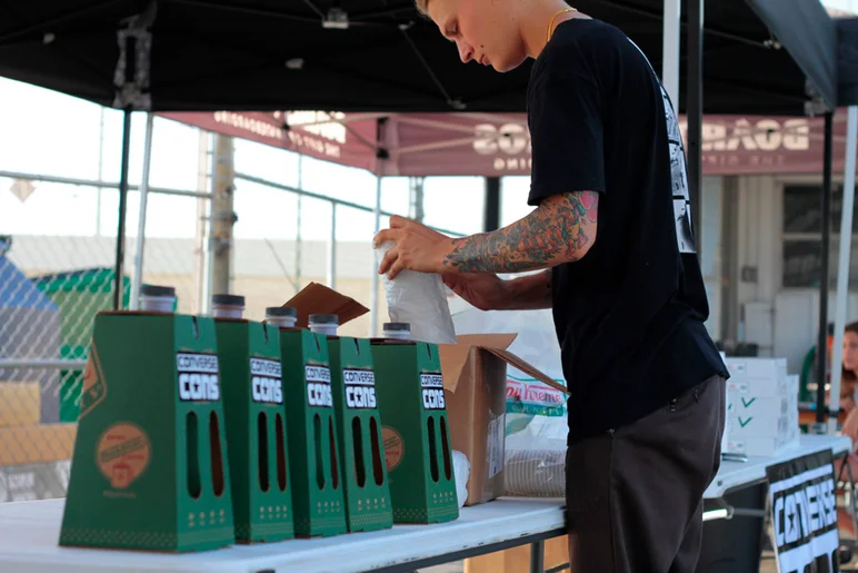 <!--ahday16cons-->

Eric McKenney was here bright and early at 7am getting you food and branding the hell out of the park. The coffee was not as full after he got into it.