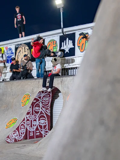 Over the door gap and in the panda's face