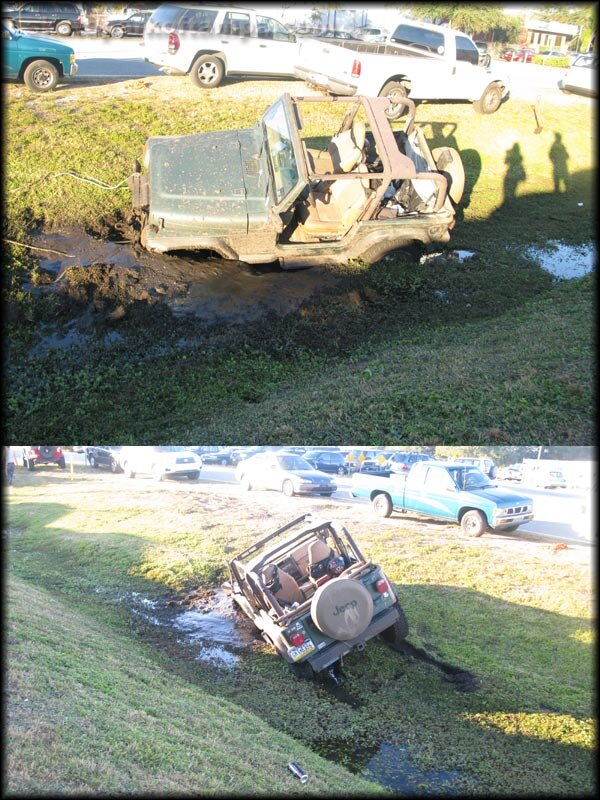 Jeep In The Moat