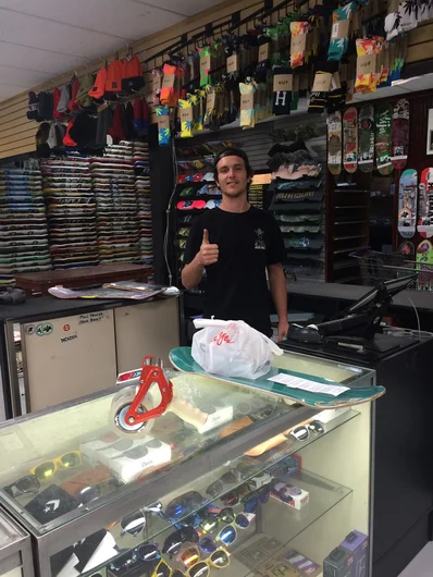 <!--calm2015-->

Denis Frain will be one of the shop dudes helping you get your wristbands and checking people in for Pro all weekend. All our retail guys kill it, so make sure you give them a high five when you come through.