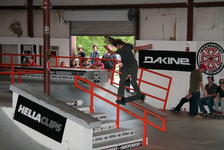 <!-- damnamATL2014sunday -->

Tyson Peterson blew minds with a backside 270 lip slide to fakie!