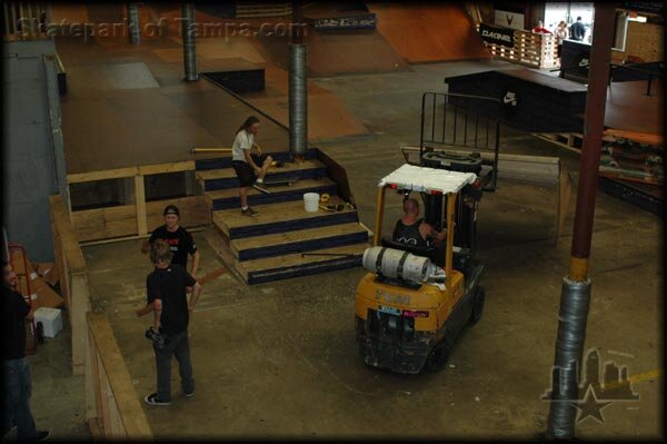 Next to go is the stairs...