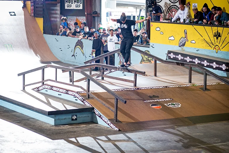 <!--pro20finals-->

Gabriela Mazetto steps it up for Finals with a few tricks, like this Front Feebs.