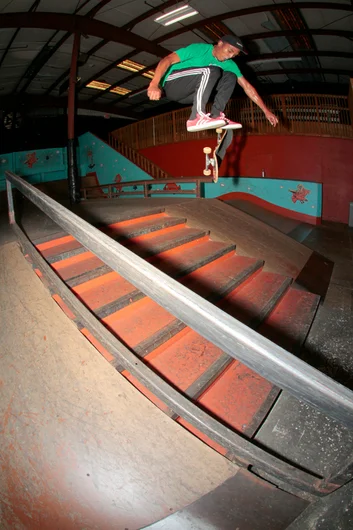 <!--awaydaysphotos-->

When you ask James Cobb for a photo you get this, Half Cab Flip bolts. 