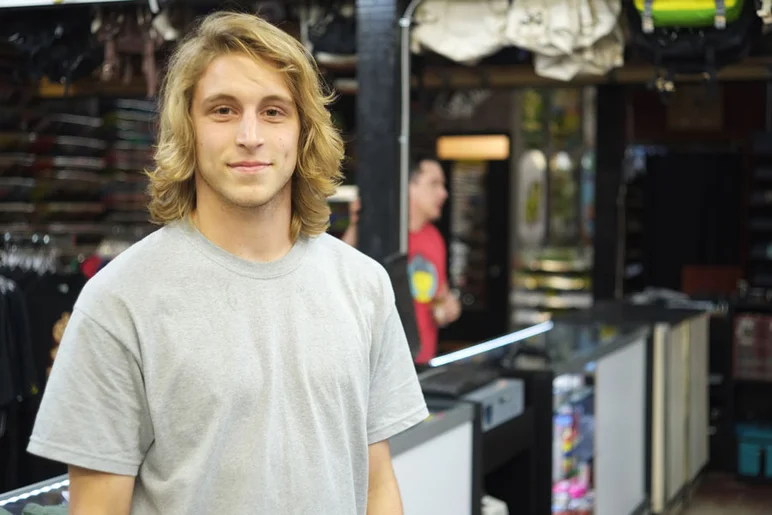 You'll meet Luke in the Shop when you get here.  He'll be behind the counter helping you out all weekend.<!-- Tampa Pro 2013 Calm Before the Storm -->